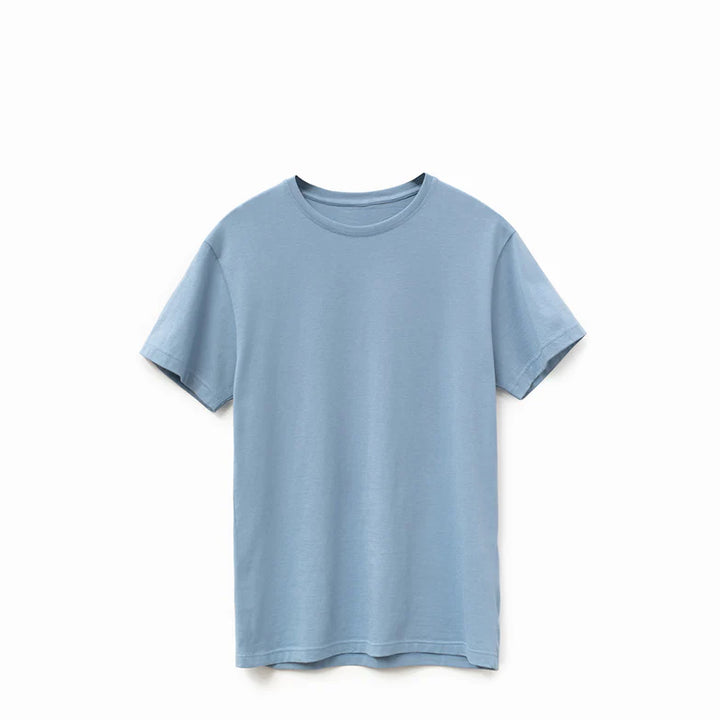 American Grown Supima® Cotton 6oz T-Shirt - Cloudy Blue