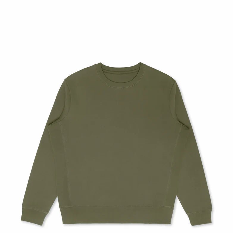 Custom Product - Organic Cotton Crewneck - Olive - SNAG