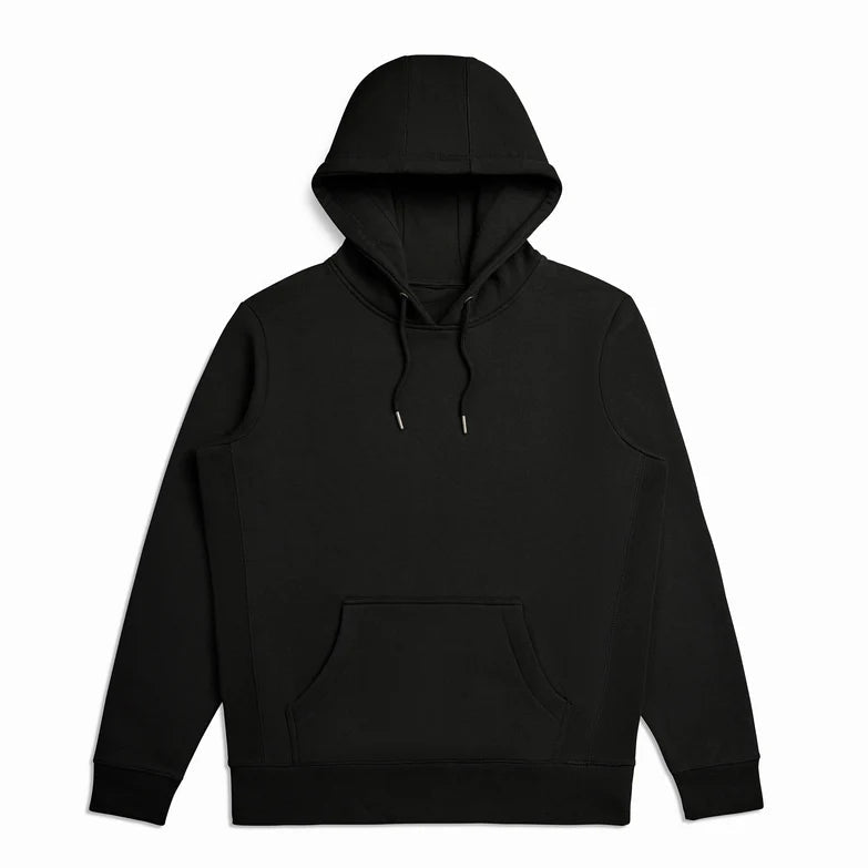 Organic Cotton Hoodie Black