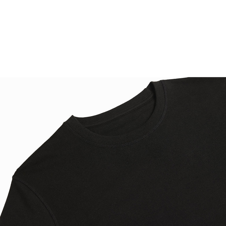 Organic French Terry Crewneck Sweatshirt - Black