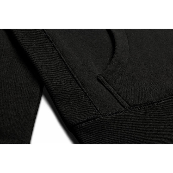 Organic Cotton Hooded Sweatshirt - Black