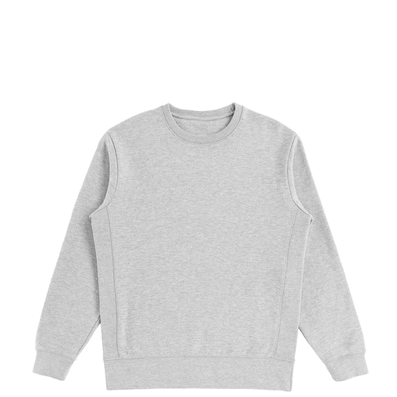 Organic Cotton Crewneck Sweatshirt - Heather Gray