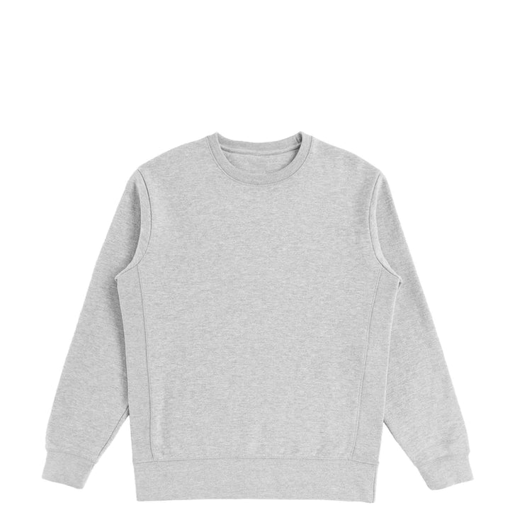 Organic Cotton Crewneck Sweatshirt - Heather Gray