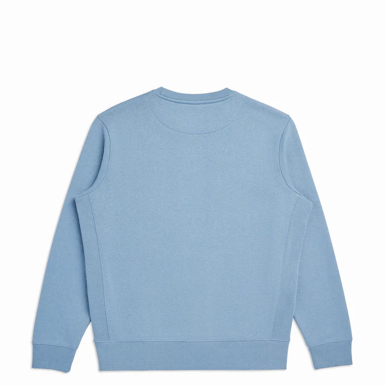 Organic Cotton Crewneck Sweatshirt - Cloudy Blue