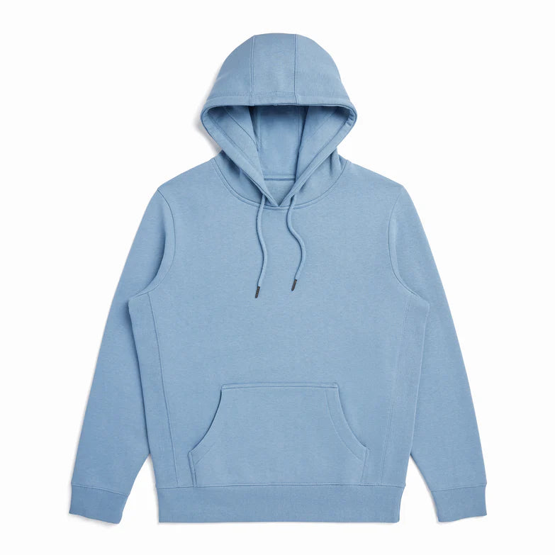 Organic Cotton Hooded Sweatshirt - Cloudy Blue