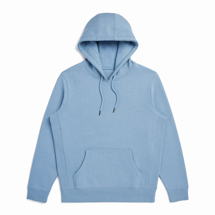 Organic Cotton Hooded Sweatshirt - Cloudy Blue