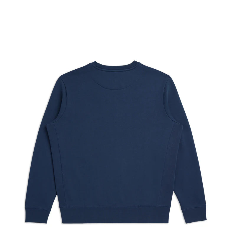 Organic Cotton Crewneck Sweatshirt - Navy