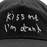 Kiss Me I'm Drunk - Black Canvas