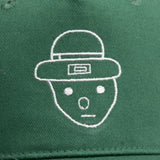 Amateur Leprechaun Sketch - Forest Green Cotton
