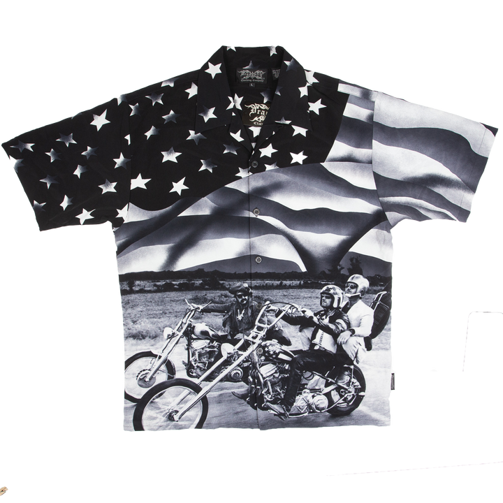 Easy Rider American Flag Button-down, Dragonfly