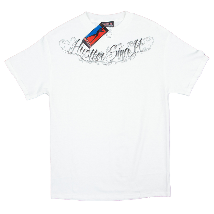 Hustler, Since '74 Chest Tattoo Script