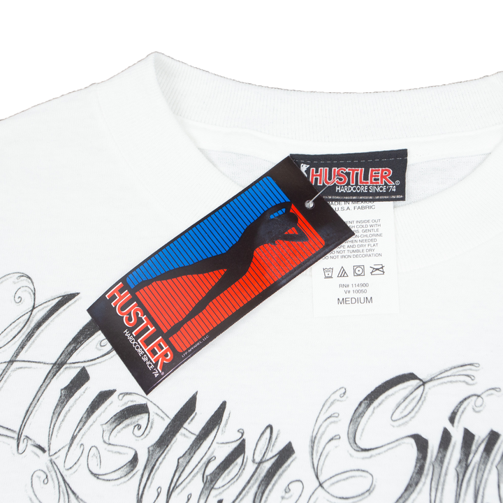 Hustler, Since '74 Chest Tattoo Script