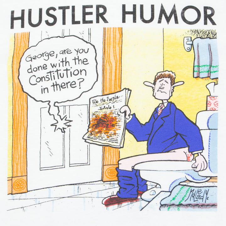 Hustler Humor, George Are You Done With The Constitution In There?