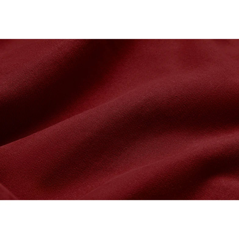 Organic Cotton Hooded Sweatshirt - Crimson
