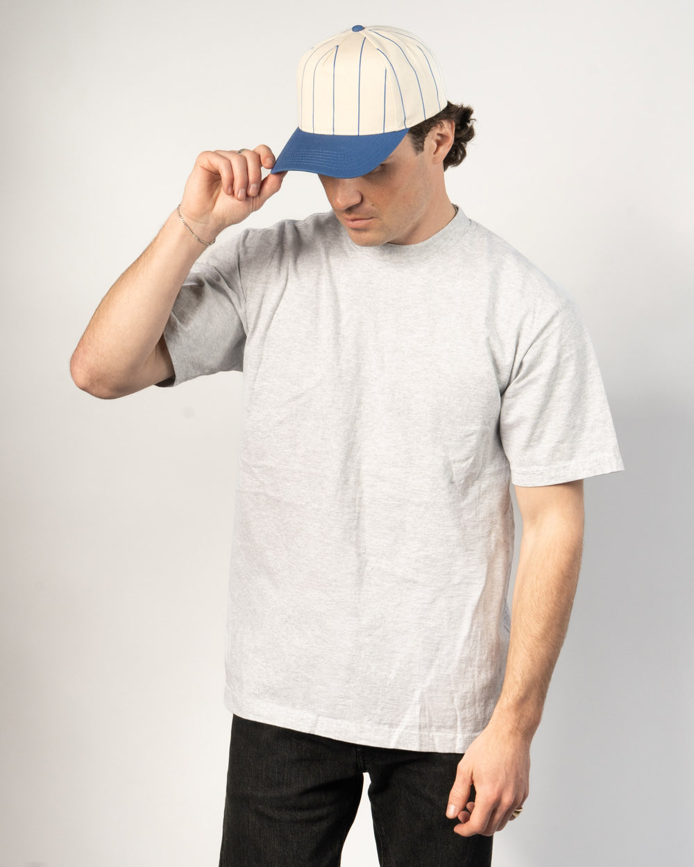 Outfielder Snapback - Royal Pinstripe