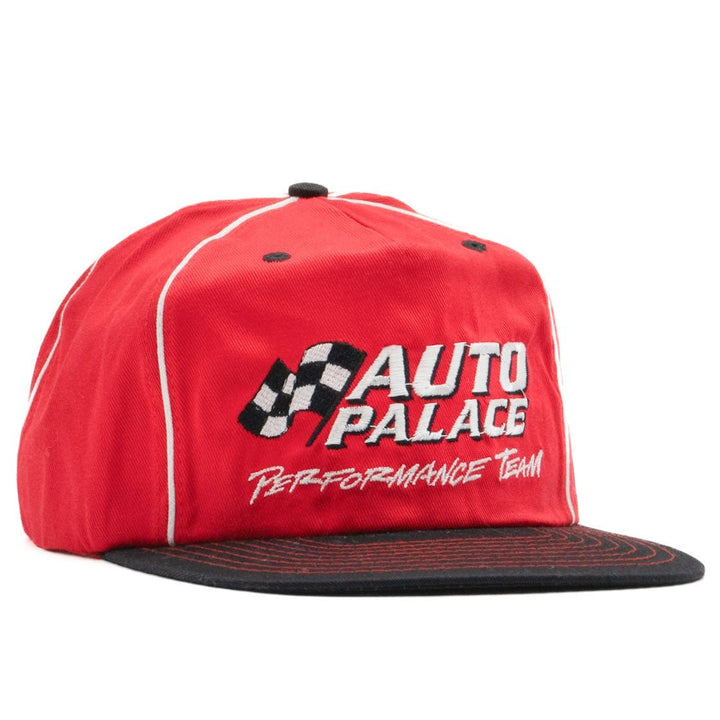Auto Palace Snapback Hat in Red front