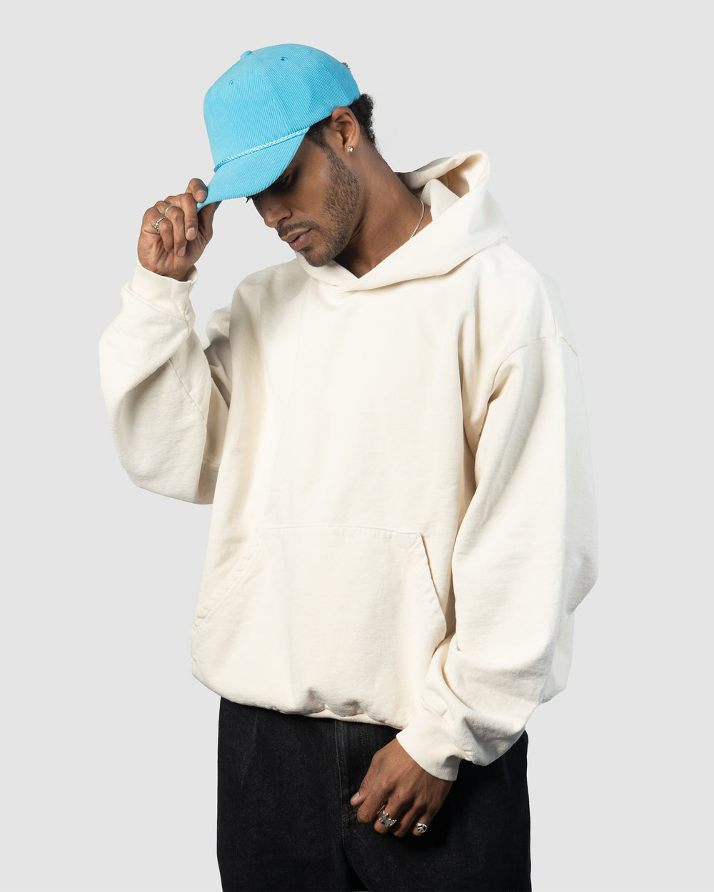 A-Frame Corduroy Snapback - Baby Blue