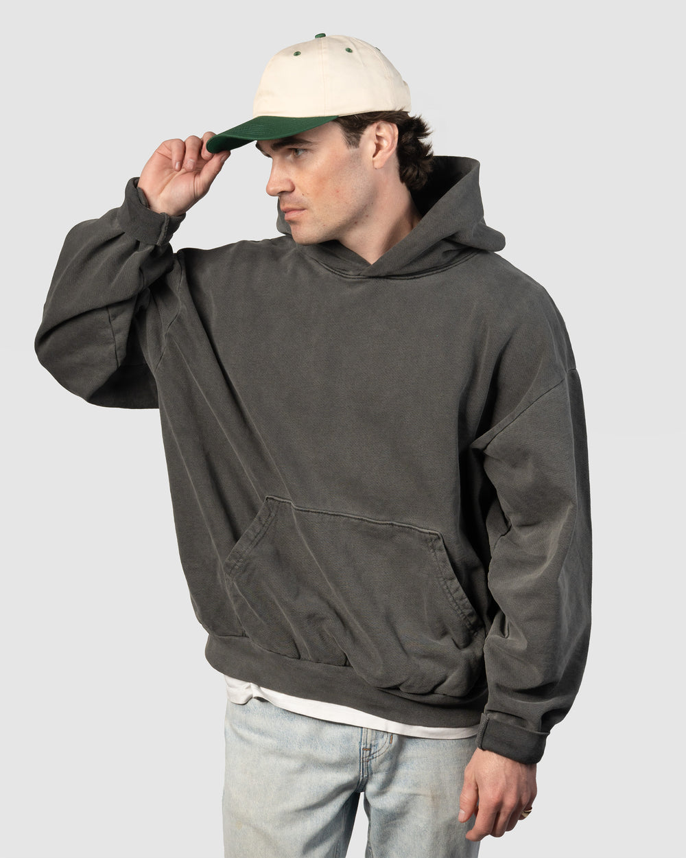 OG Snapback - Beige & Forest Green