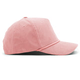 Structured Corduroy Snapback - Bubble Gum Pink