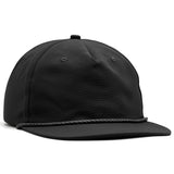 Relaxed Nylon Snapback - Black