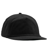 Relaxed Canvas Strapback - Black