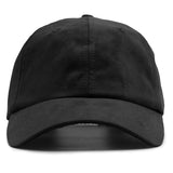 Relaxed Suede Dad Cap - Black