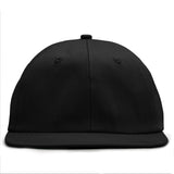 Relaxed Cotton Snapback - Black