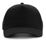 Structured Cotton Snapback - Black