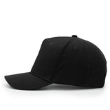 Structured Cotton Snapback - Black