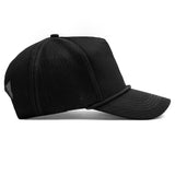 Structured Trucker Snapback - Black