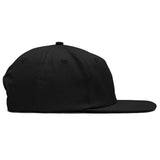 Relaxed Cotton Snapback - Black