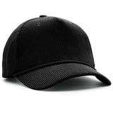 Structured Corduroy Snapback - Black