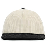 Relaxed Corduroy Snapback - Vanilla & Black