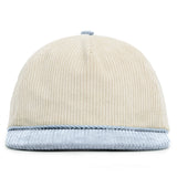 Relaxed Corduroy Snapback - Vanilla & Sky Blue