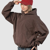 Relaxed Corduroy Snapback - Brick Red