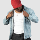 Relaxed Corduroy Snapback - Brick Red