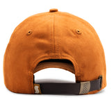 Relaxed Suede Dad Cap - Camel