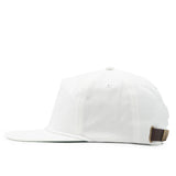 Relaxed Canvas Strapback - White