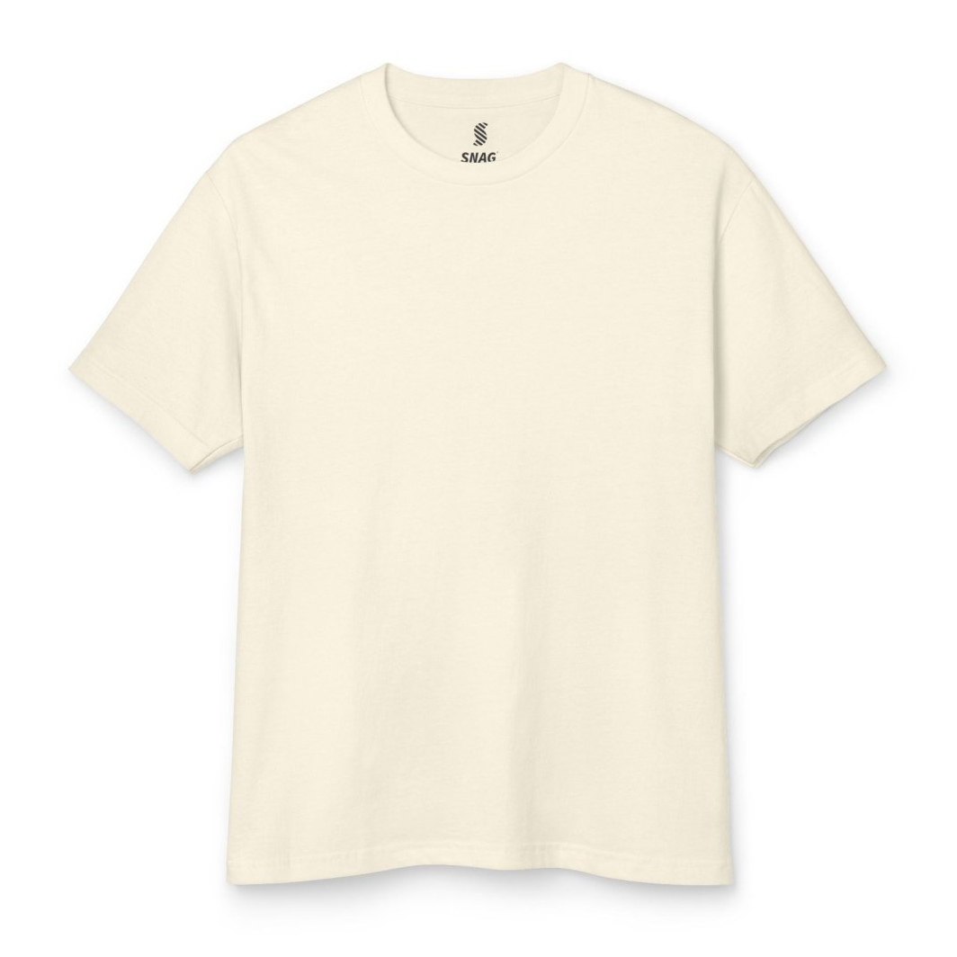 Custom Midweight Cotton T-Shirt Cream