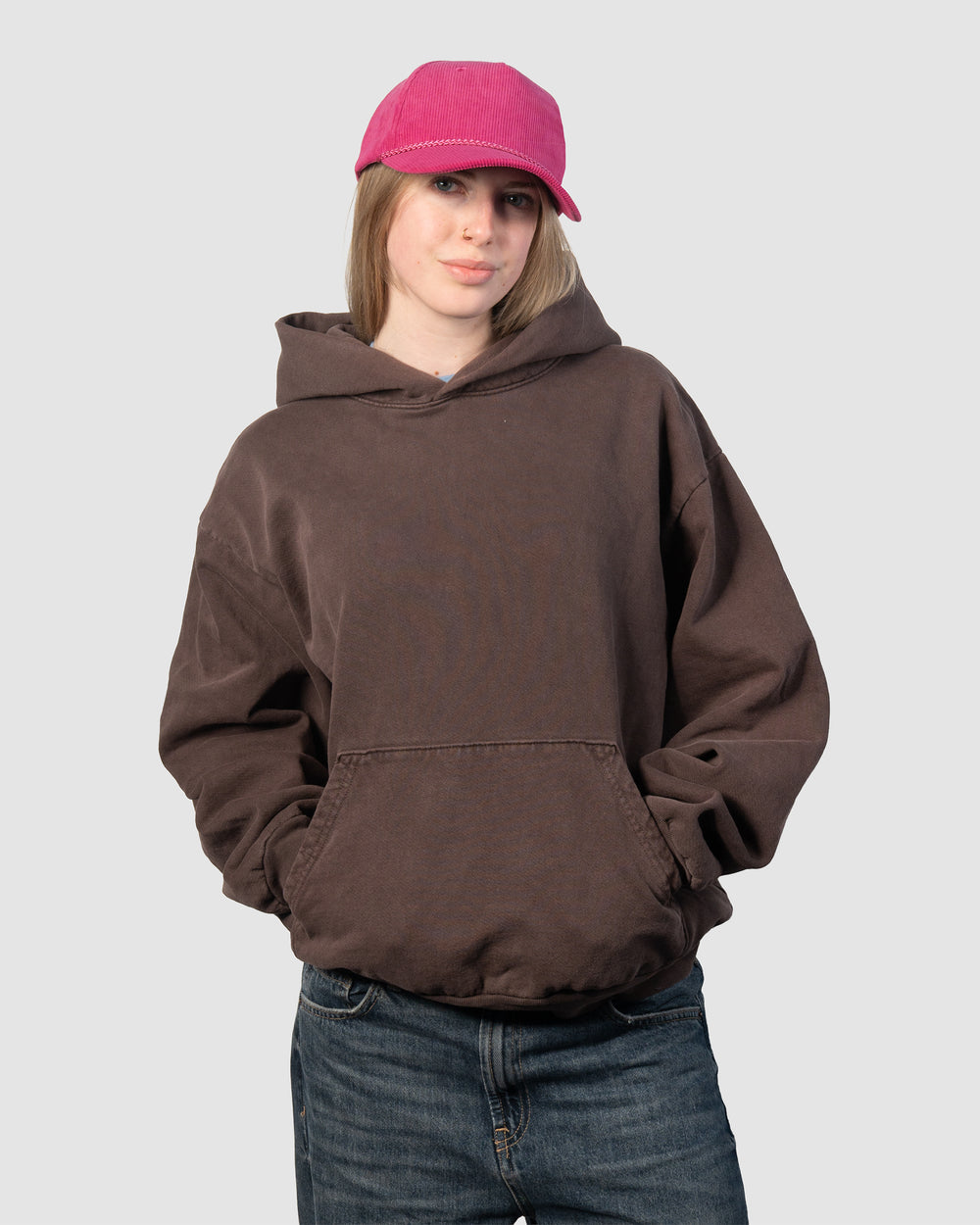 A-Frame Corduroy Snapback - Fuchsia