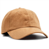 Relaxed Suede Dad Cap - Honey