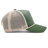 Structured Trucker Snapback - Forest Green & Tusk