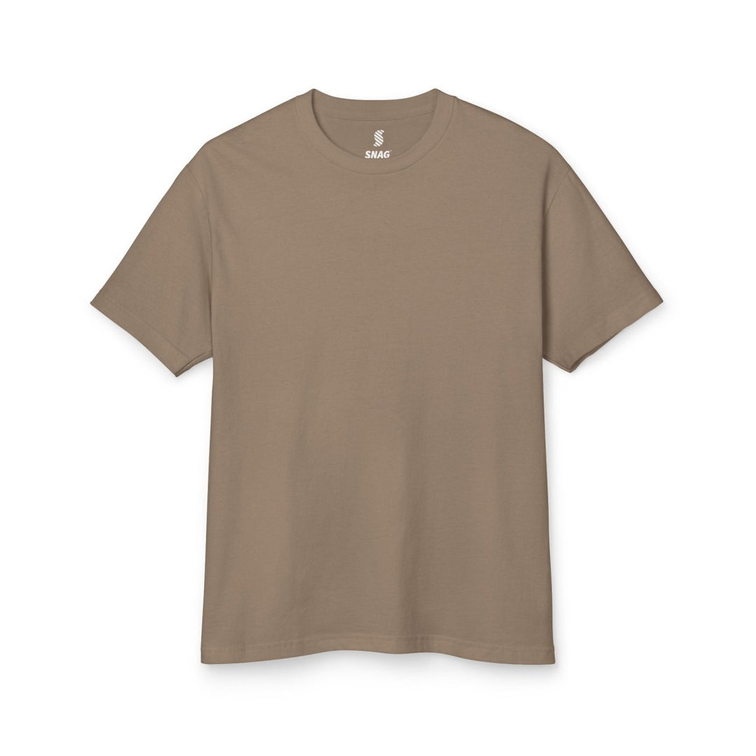 Customized Midweight Cotton T-Shirt Coffee Brown Color