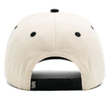 Structured Cotton Snapback - Natural & Black
