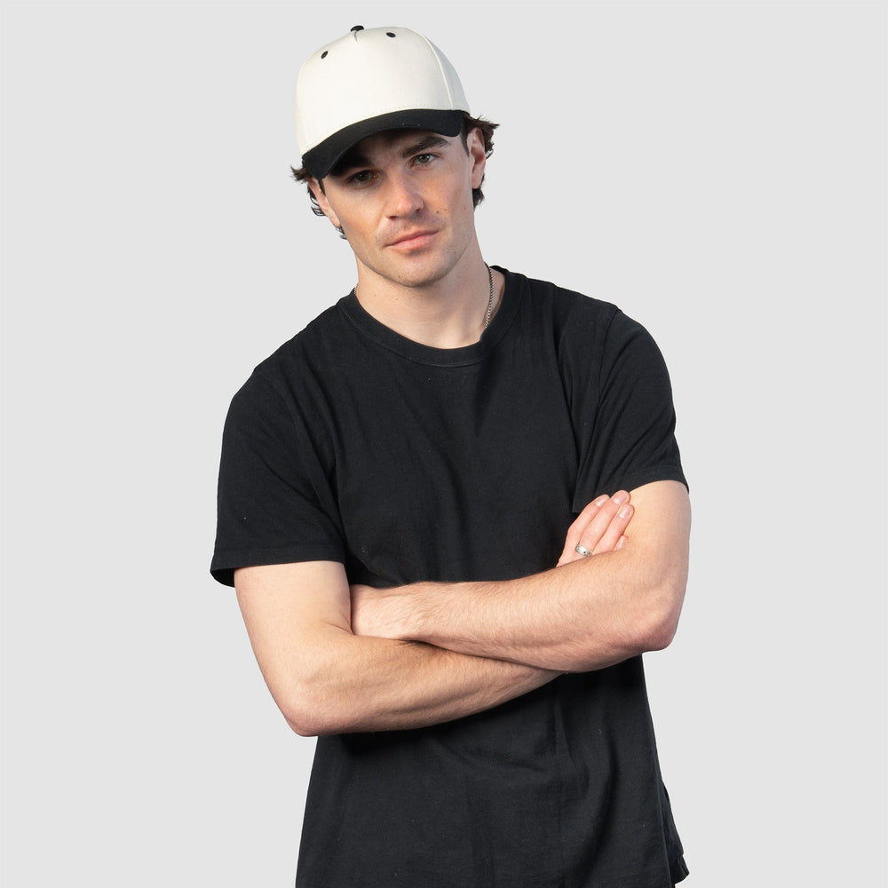 Outfielder Snapback - Natural & Black