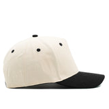 Structured Cotton Snapback - Natural & Black