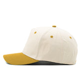 Structured Cotton Snapback - Natural & Mustard