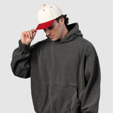 Outfielder Snapback - Natural & Red