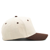Structured Cotton Snapback - Natural & Walnut