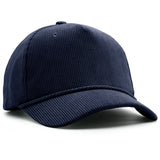 Structured Corduroy Snapback - Navy